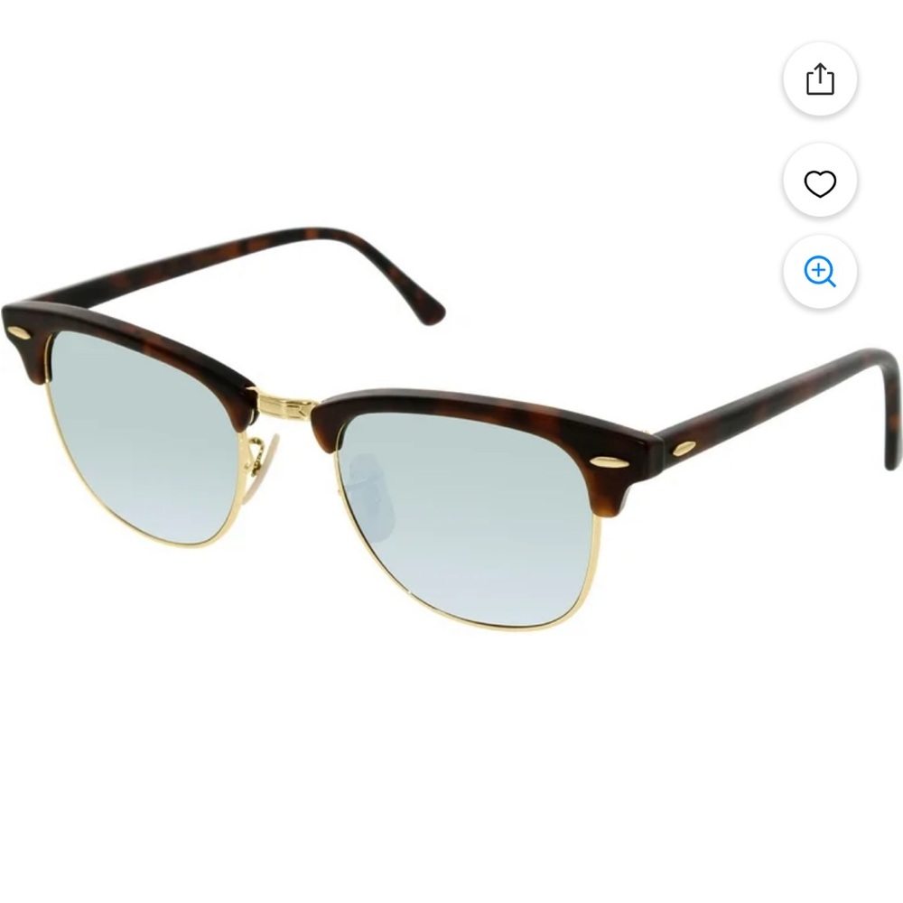 Ray-Ban Women's Mirrored Clubmaster RB3016-1145/30-51 Tortoiseshell Sunglasses